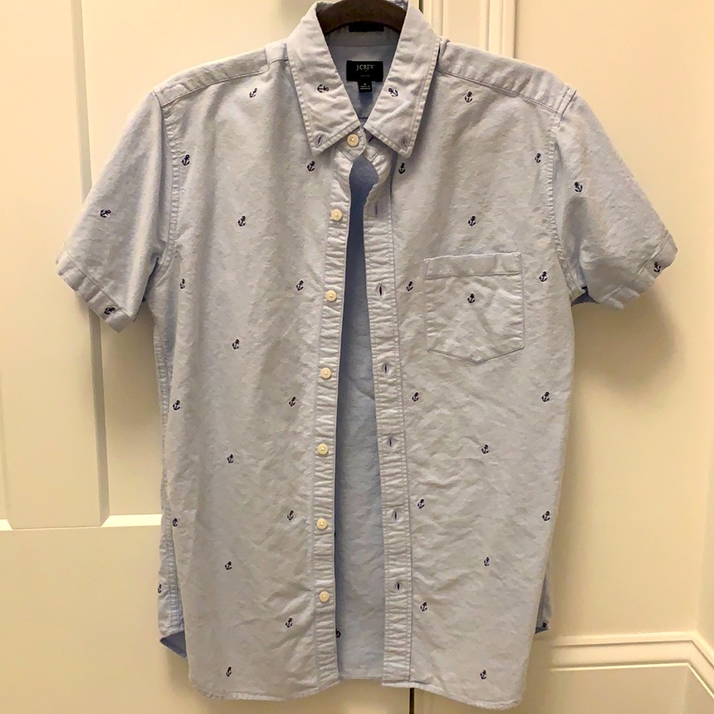 J Crew Men’s short sleeve Oxford shirt